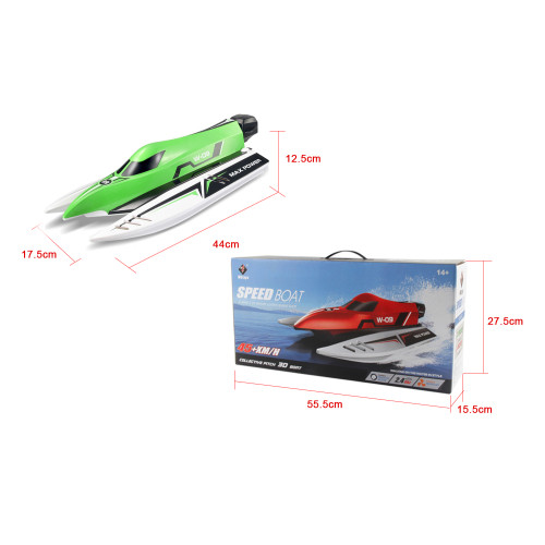 Катер на радиоуправлении WL Toys WL915 F1 High Speed Boat бесколлекторный (зеленый) - изображение 2