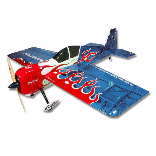 Самолёт радиоуправляемый Precision Aerobatics Addiction X 1270мм KIT (синий)