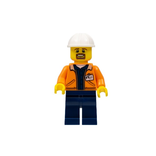 Конструктор LEGO Miner - Equipment Operator, Beard 1 деталей (cty0875-used)