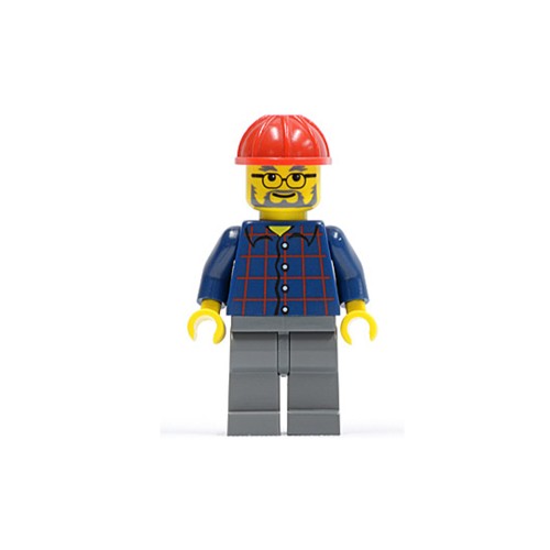 Конструктор LEGO Foreman - Male, Gray Beard 1 деталей (cty0126-used)