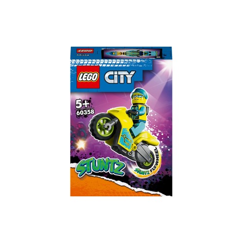 Конструктор LEGO Stunt Каскадерський кібермотоцикл 13 деталей (60358)