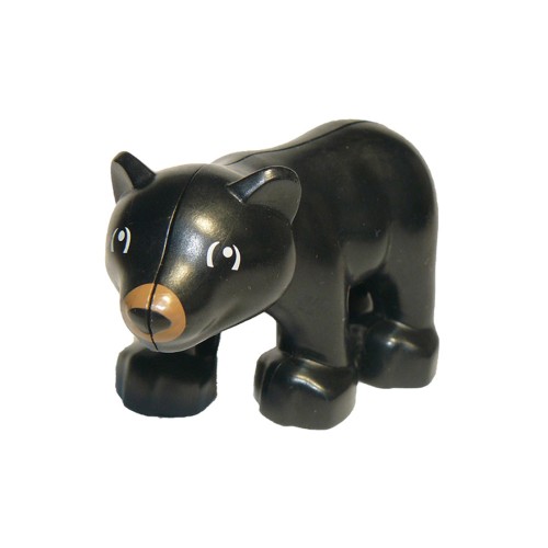 Конструктор LEGO Bear Baby Cub - Black with Medium Nougat Muzzle 1 деталей (bearcubc01pb02-used)