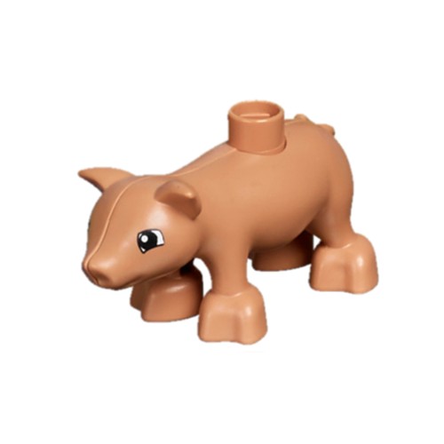 Конструктор LEGO Pig - Adult, Semicircular Eyes 1 деталей (pig03pb03-used)