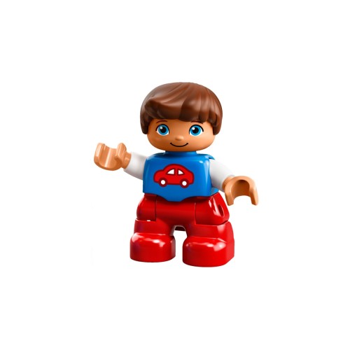 Конструктор LEGO Child Boy -  Blue Top with Red Car&nbsp; 1 деталей (47205pb031-used)