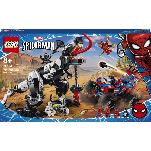 Конструктор LEGO Marvel Засідка на веномозавра 640 деталей (76151)