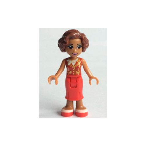 Конструктор LEGO Susan, Red Long Skirt, Dark Red Vest 1 деталей (frnd117)