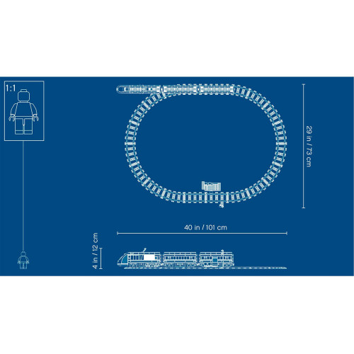 Конструктор LEGO Пасажирський потяг 677 деталей (60197) - изображение 7