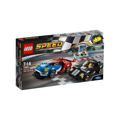 Конструктор LEGO 2016 Форд GT та 1966 Форд GT40 366 деталей (75881)