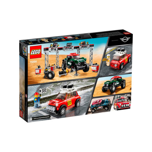 Конструктор LEGO Автомобілі 1967 Mini Cooper S Rally та 2018 MINI John Cooper Баггі 481 деталей (75894) - изображение 7