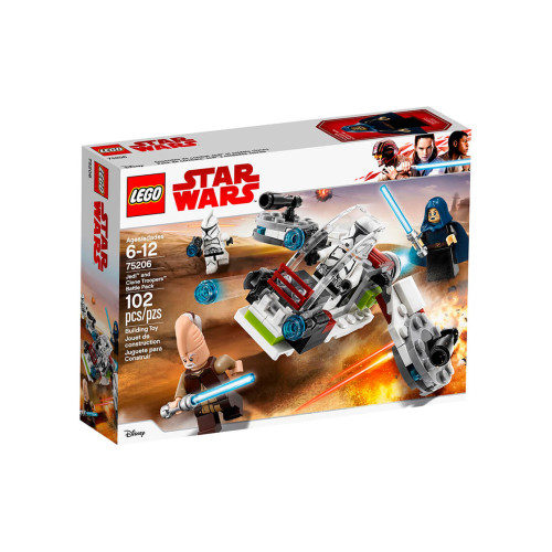 Конструктор LEGO Баттл-пак: Джедаї и Бійці-клони 102 деталей (75206)